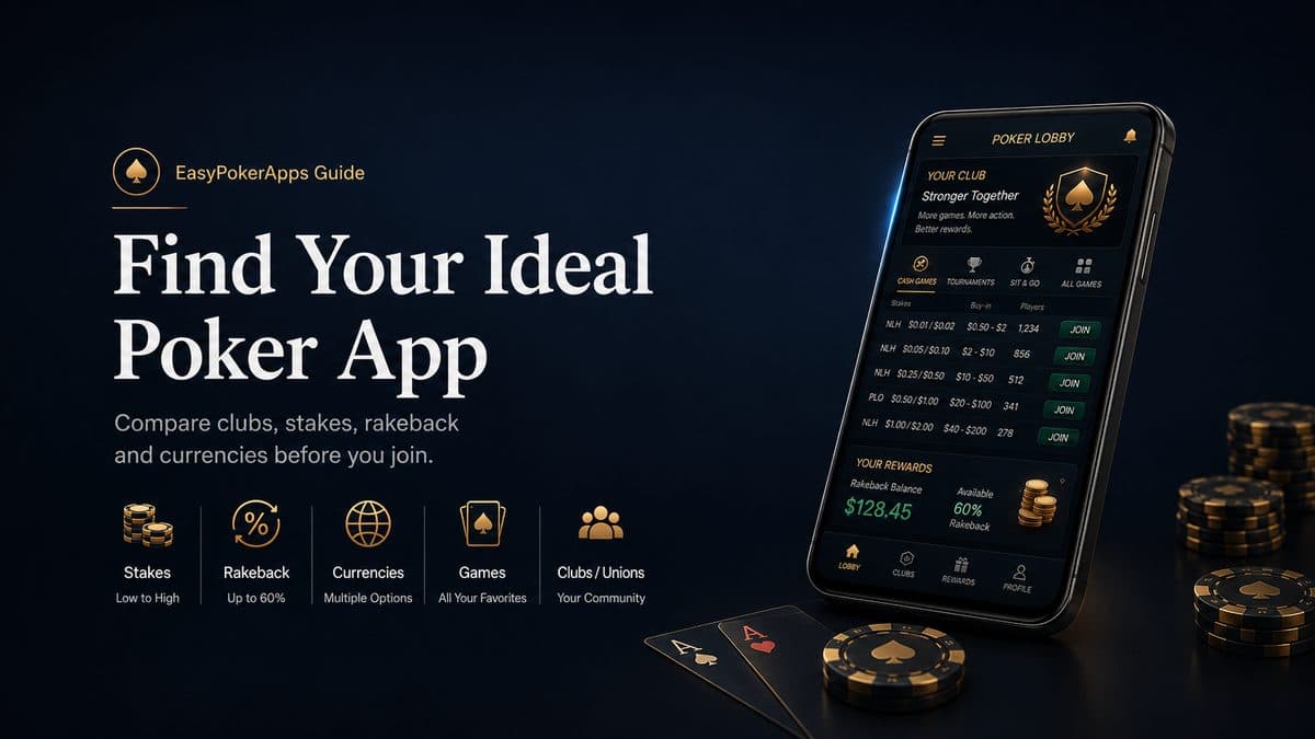 Best poker app to play online: Discover it!